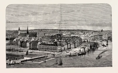 Stockholm, Svédország (metszet)