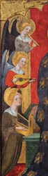 Madonna angyalokkal zenélnek részletek, 1380 körül