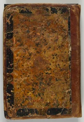 Eredeti kötés S1986.44.1-ből, esetleg Tabriz, Irán, Szafavida-korszak, 1549-50 (átlátszatlan akvarell és lakk)