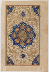 Panel (átlátszatlan wc és arany papíron)
