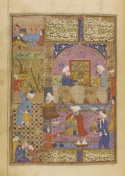 Jelenet egy kocsmában egy dívánból, Hafiz, 1552-53 körül