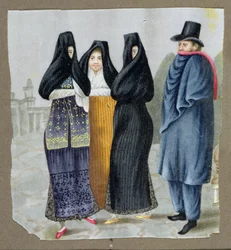 Lima utcáin, 1820 körül (wc papíron)