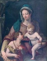 Madonna és gyermeke az ifjú Szent Jánossal, 1585 előtt, Pieter de Witte (olaj, tábla)