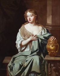 Mary Davis színésznő portréja (olaj, vászon)