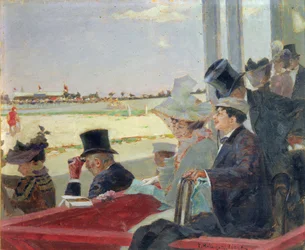 Lóverseny, 1902 (olaj, fa)