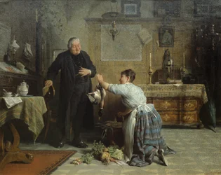A papok vacsora (olaj)