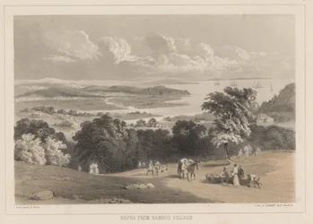 Napha a Bamboo Village-ből, a Sarony und Co. lithoe, 1855 (chromolitho)