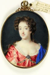 Diana Kirke, Oxford grófnője (akvarell pergamen)