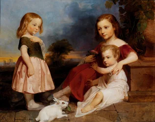 Az alsó gyermekek portréja, 1850.