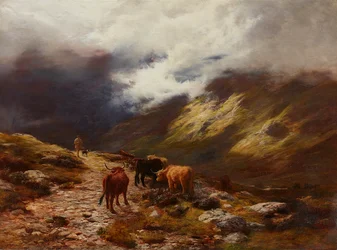 Hegyi út (olaj, vászon)
