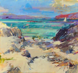 Iona Sand and Rocks, 2021 (olaj, vászon)