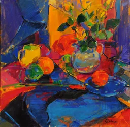 West End Roses, 2021 (olaj, vászon)