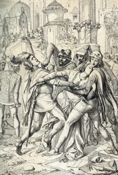 A szicíliai vecsernye, Szicília szigetének népfelkelése Anjou Károly francia király feudális uralma ellen, amely Palermóban és Corleonéban tört ki 31/03/1282-én, húsvét keddjén