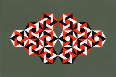 Hexagramok, 2009 (akril, vászon)