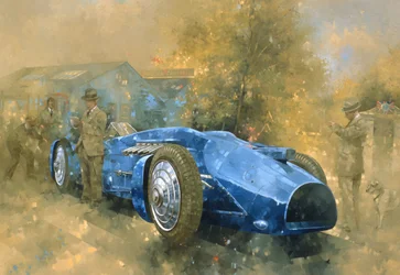 Bluebird at Brooklands (olaj, vászon)