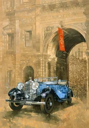 Rolls Royce a Királyi Akadémián (olaj, vászon)
