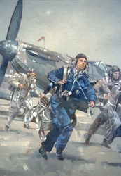 Scramble for the Skies (olaj, vászon)