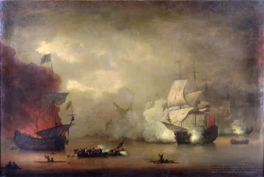 Tengeri ütközet a királyi haditengerészet HMS "Mary Rose" hajója és hét algerinai kalóz között Tanger (Marokkó) partjainál, december 8-án.