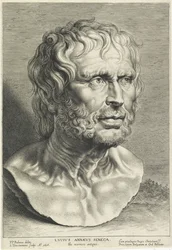 Seneca mellszobra, Lucas Vorsterman metszete