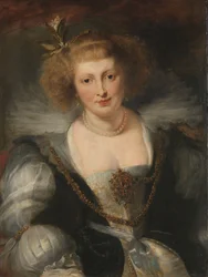 Helena Fourment (1614-1673), a művész második feleségének portréja, 1650 körül (olaj, tábla)