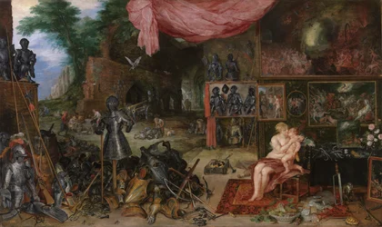""Az érintés allegóriája"" (Az érintés allegóriája) Pieter Paul Rubens (1577-1640) festménye 1617-1618 körül. Mérete 64x111 cm Museo del Prado, Madrid