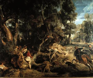 Vaddisznóvadászat Pieter Paul Rubens festménye (1577-1640)