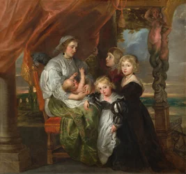 Deborah Kip, Sir Balthasar Gerbier felesége és gyermekei, 16291630, átdolgozott prob. 1640-es évek közepe