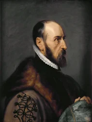 Ábrahám Ortelius portréja 1527-1598, 1633.