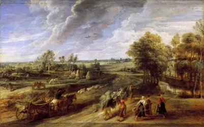 Visszatérés a szüretből, 1637 körül.