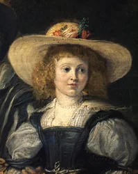 Rubens és második felesége, Helene Fourment a kertben (olaj, vászon)