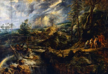 Viharos táj, 1625 körül (olaj, panel)