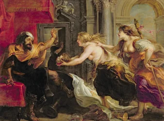 Tereus szembesült fia, Itylus fejével, 1637