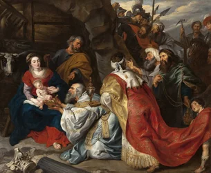 A mágusok imádása – Pieter Paul Rubens (1577-1640). Olaj, vászon, c. 1620. Mérete : 235x277,5 cm. Állami Ermitázs, Szentpétervár