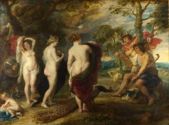 A párizsi ítélet, 1632-1635 körül (olaj, tábla)