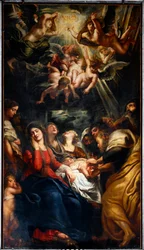 Peter Paul (Pierre-Paul) Rubens (vagy Peter Paul vagy Petrus Paulus) körülmetélési festménye (1577-1640) 17. századi gének, Szent Andrea és Ambrogio (o del Gesu) temploma