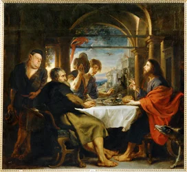 Az emmauszi vacsora (festmény vászonra)