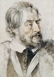 Thomas Howard (1585-1646) Arundel 2. grófja (ceruza, toll, tinta és mosás papíron)