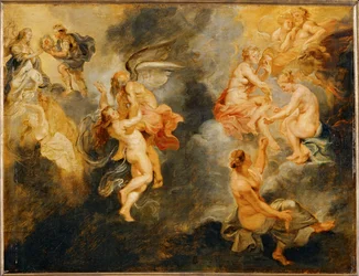 Triomphe de la verit (festmény fára)