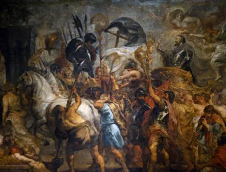 IV. Henrik diadalmas belépése Párizsban (március 22