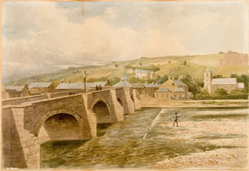 Haydon Bridge (testszín, ceruza és akvarell papíron)
