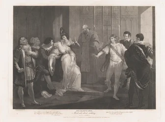 A hős ájulása a Church Shakespeare-ben, Sok lázadás a semmiért..., először 1789-ben adták ki, újra kiadták 1852-ben.