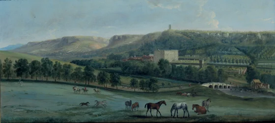 Chatsworth kilátása délnyugat felől (olaj, vászon)