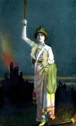 Zena Dare 1887-1975, angol énekes és színésznő, 1908.