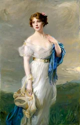 Anastasia Mikhailovna de Torby grófnő portréja, 19. század