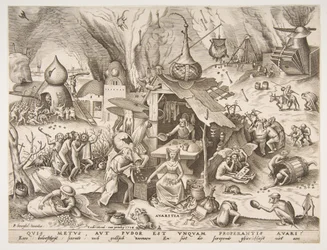 Avarice Avaritia A hét halálos bűn sorozatból, 1558.