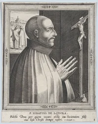 Loyolai Szent Ignác, a Férfi szerzetesrend-alapítók című sorozatból, 1610 előtt.