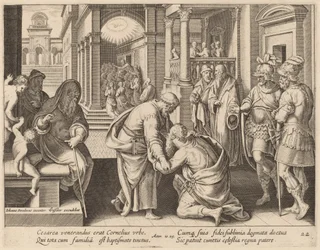 Kornélius Szent Pétert imádja