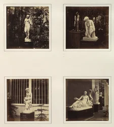 [Androméda szobrai, Atalanta vécéje, Corinna és egy Naiad], kb. 1859.