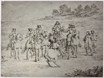Van der Meulin [?], Lajos XIV. és a Művész