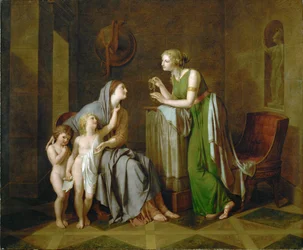 Cornelia, a Gracchiak anyja (olaj, vászon)